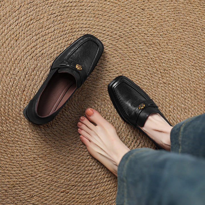Cocoa Brown Sylvie loafer pumps styled for work