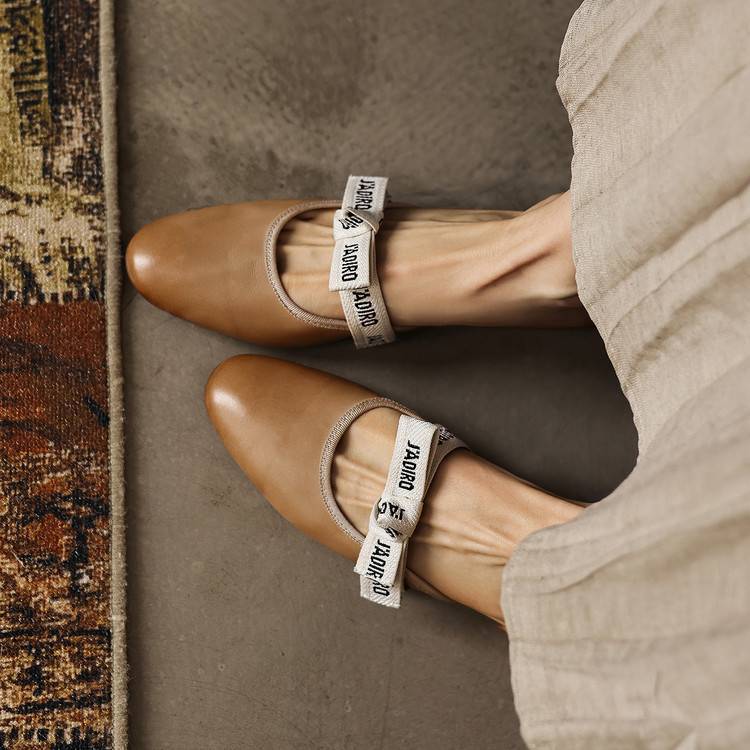 Adele | Bow Leather Heeled Mules