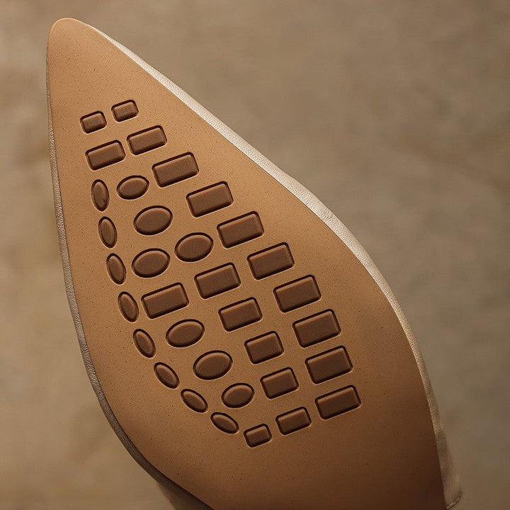 Diana | Sculpted Leather Slingback Heels