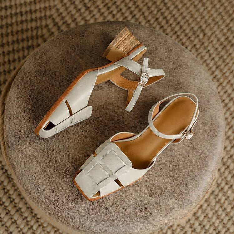 Sole and heel detail of Audrey cutout leather heels