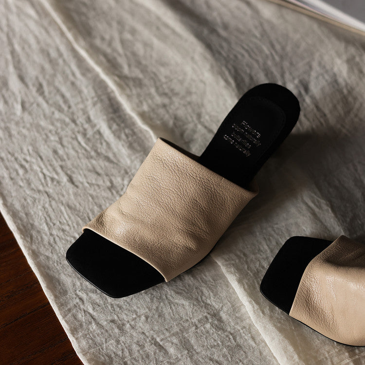 Warm Caramel Sylvia sandal mules styled for dinner