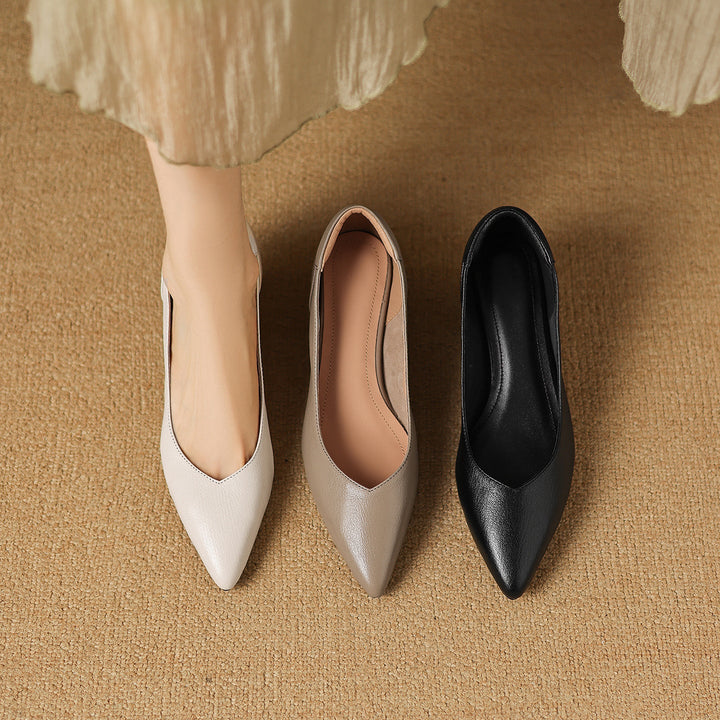 Yvonne pumps, soft leather interior detail