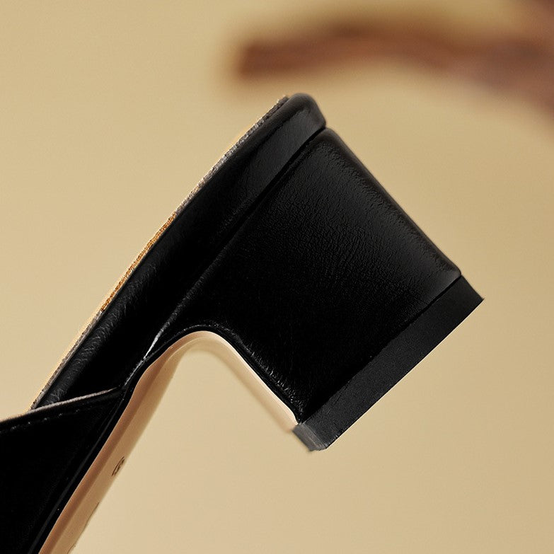 Matilda | Pointed Leather Mules