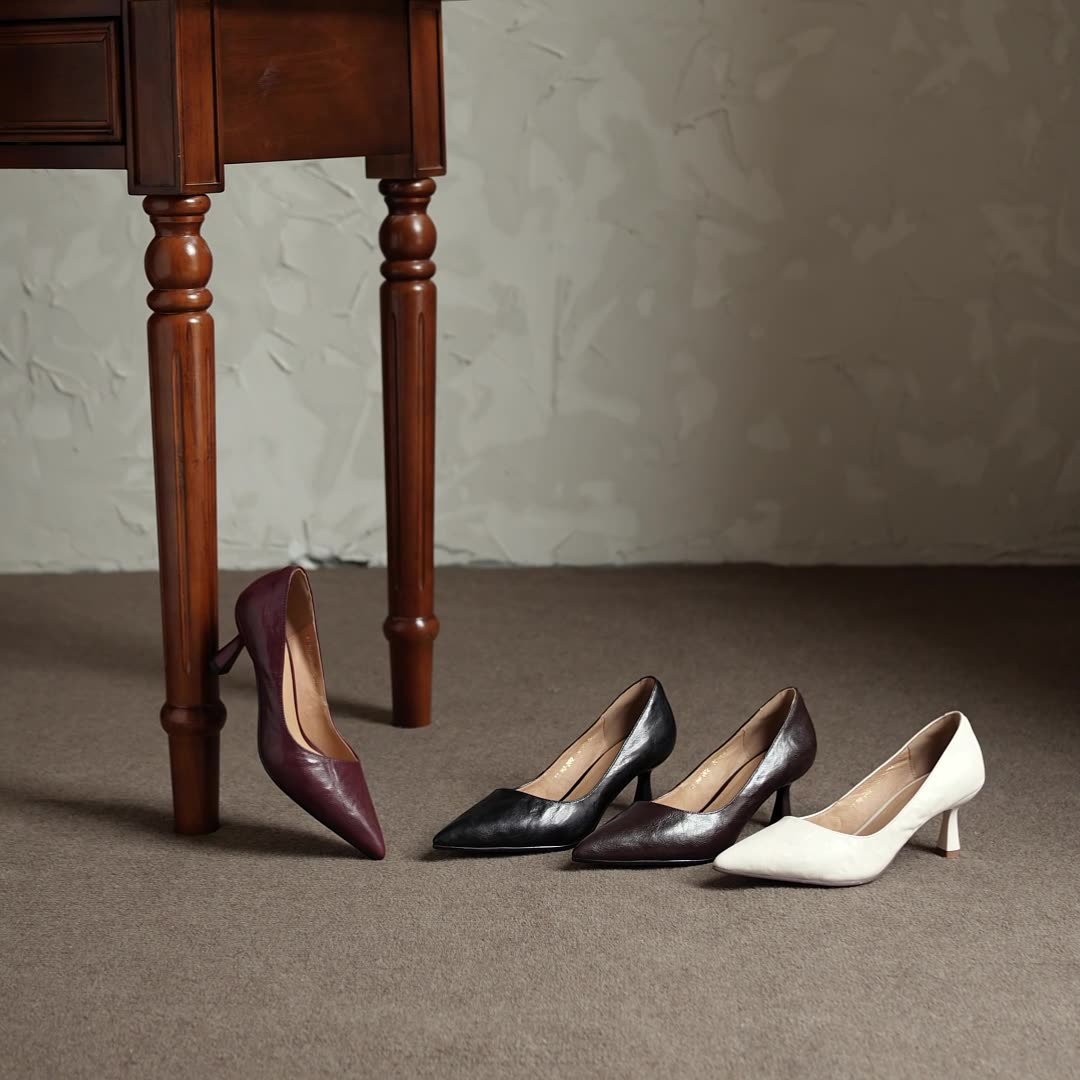 Paloma | Pointed Lambskin Slim-Heel Pumps
