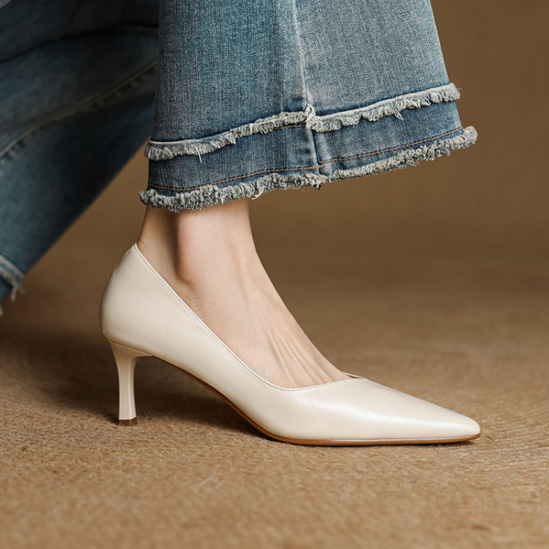 Maxine pumps worn with tailored separates