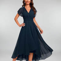 Elara™ – V-Neck Evening Gown