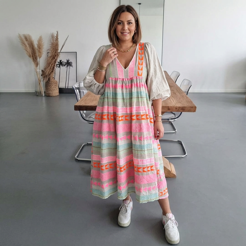 Naomi - Cozy Bohemian Dress