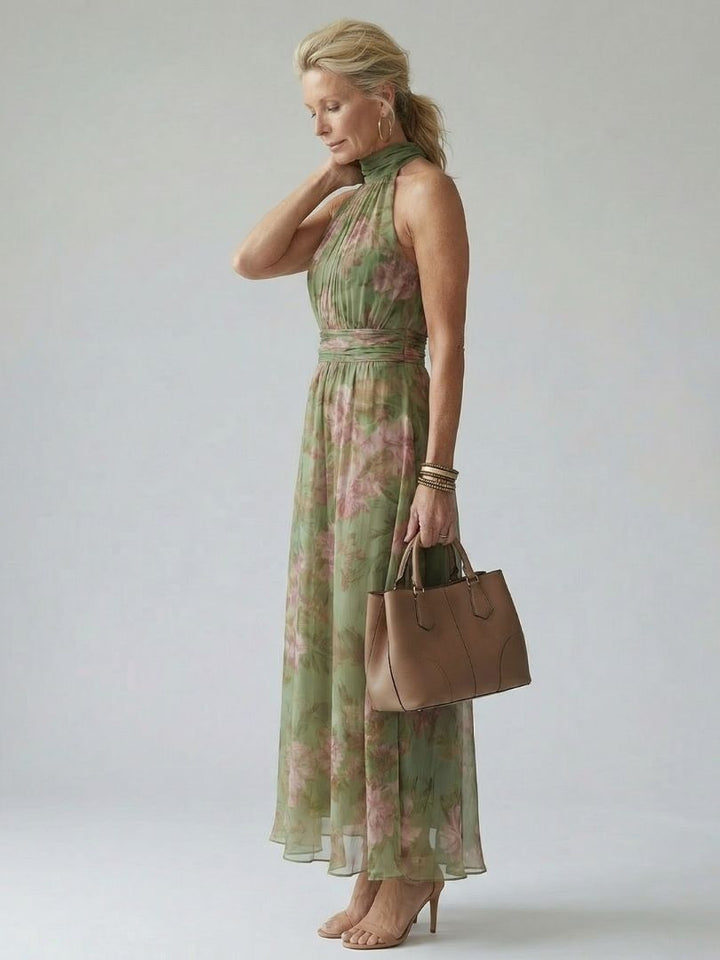 Manuela™ - Halter Neck Midi Dress