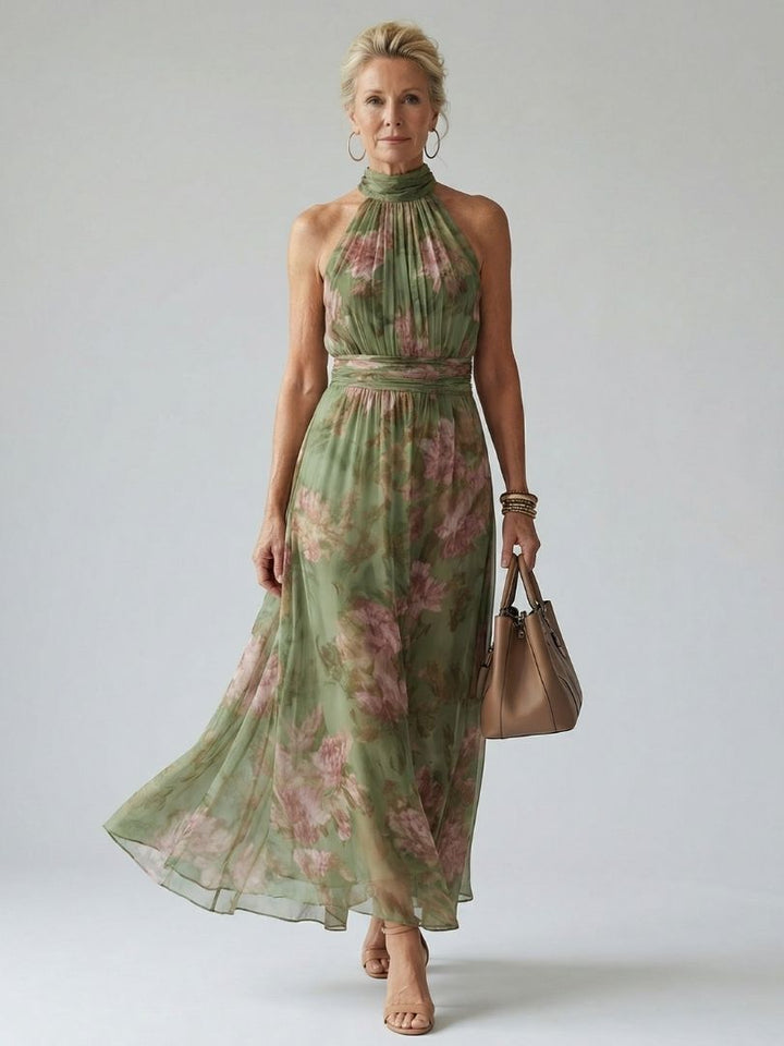 Manuela™ - Halter Neck Midi Dress