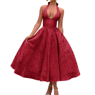 Audace ™ – Halter V-Neck Evening Dress