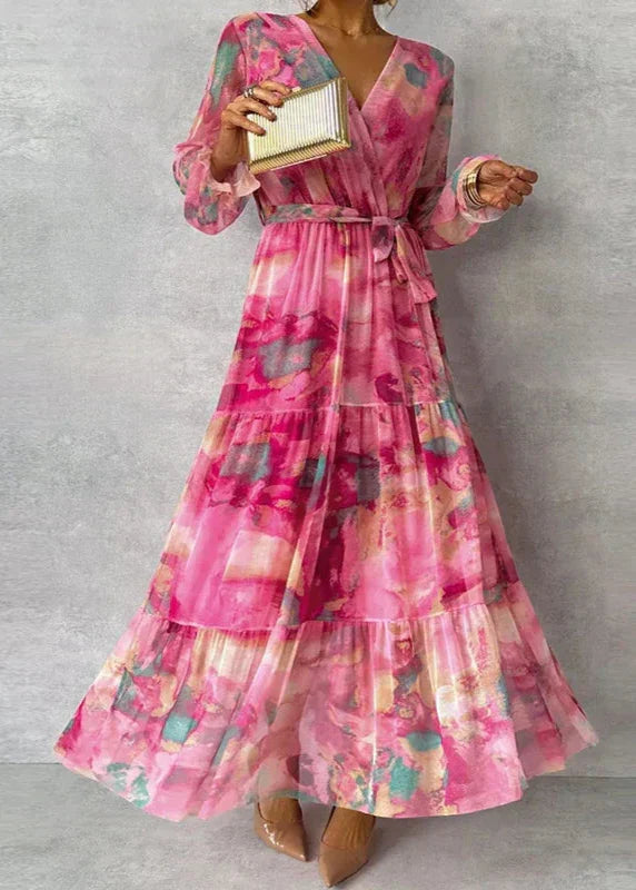 Irene™ - Elegant Floral Handmade Dress