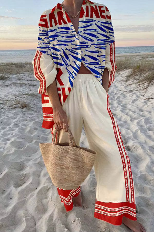 Élanora™ - Printed Fit Two-Piece Summer Ensemble