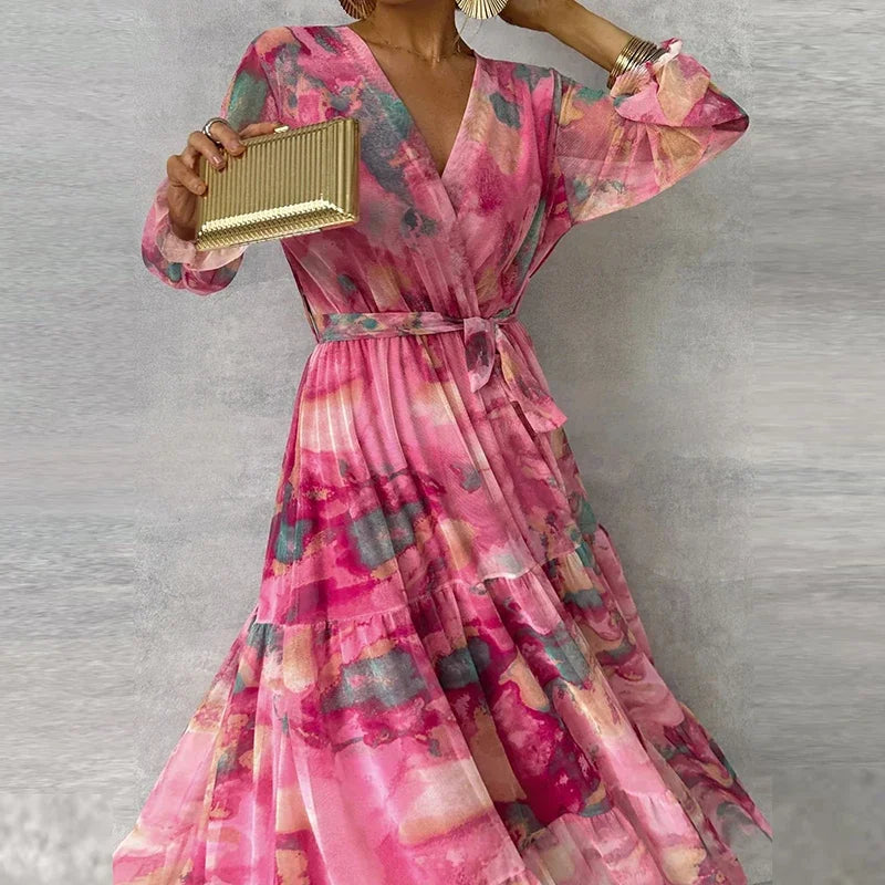 Irene™ - Elegant Floral Handmade Dress