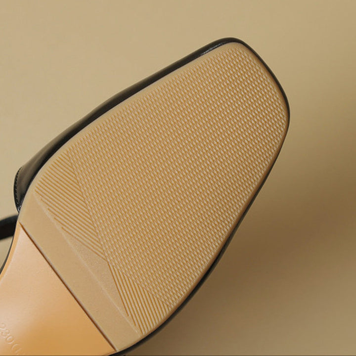 Ramona | Cross-Strap Leather d'Orsay Heels
