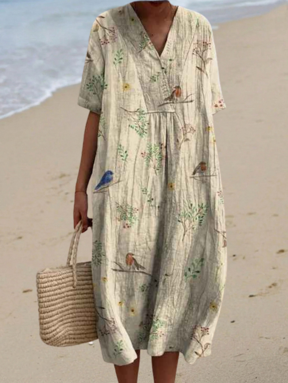 Miranova™ - Floral Garden Print Summer Dress