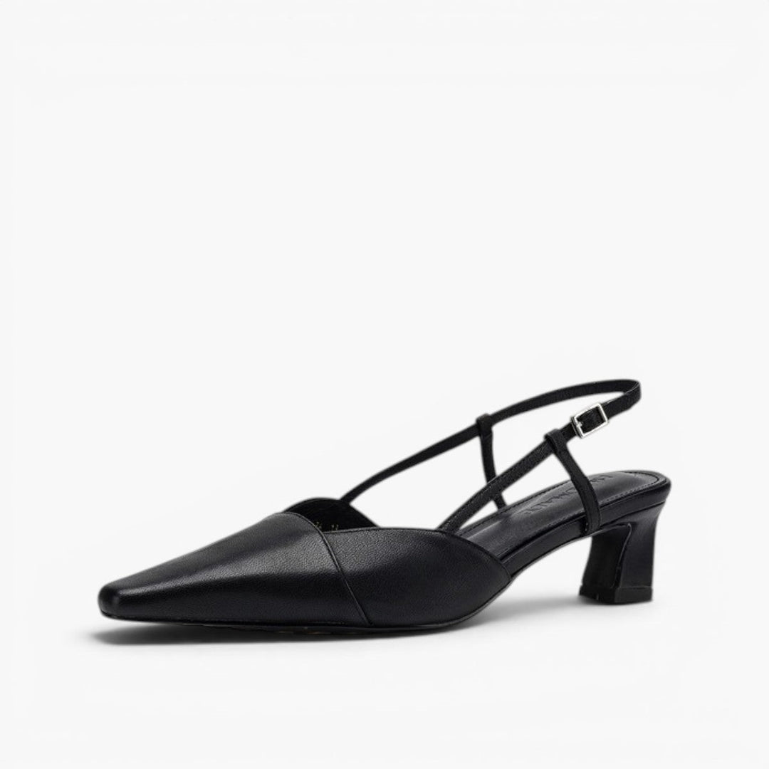Delphine | Leather Slingback Pumps