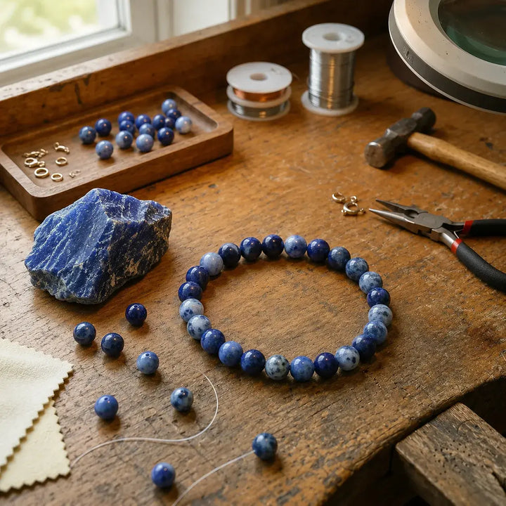 Sodalite healing bracelet gift-ready for a loved one