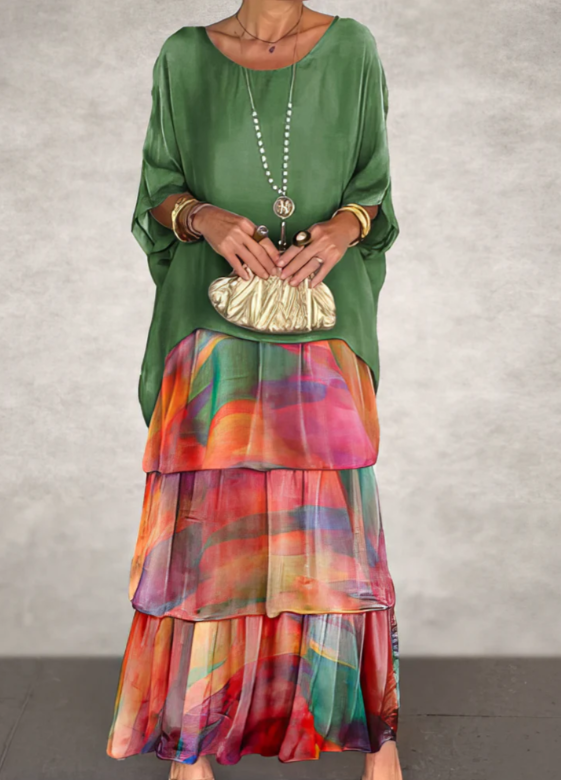 Colette™ - Elegant Flowing Maxi Dress