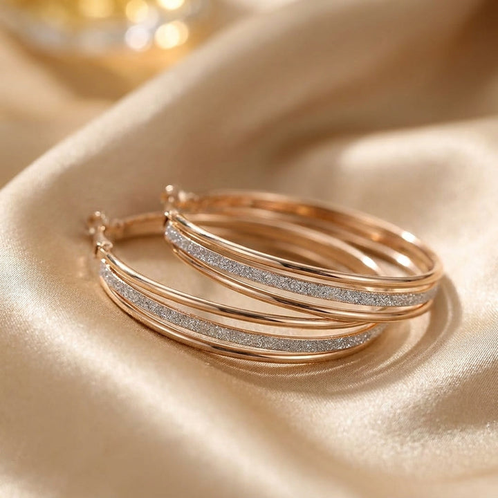 Vintage Gold Hoop Earrings