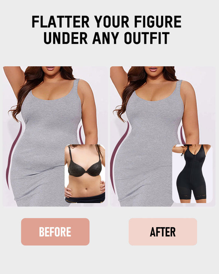 SculptLift - Tummy Control Butt Lifter Shaper with Zipper Crotch Fajas Colombianas