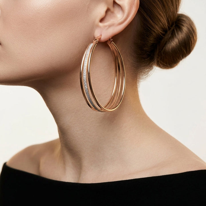 Vintage Gold Hoop Earrings