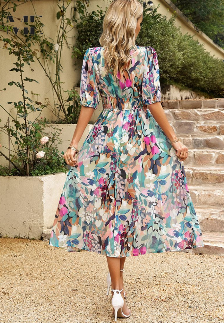Patricia™ - Elegant Floral Dress