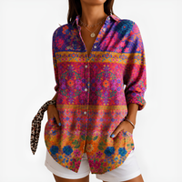 Boho Chic Floral Mosaic Top