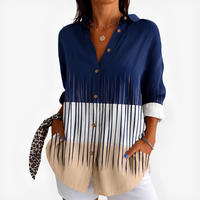 Striped Coastal Button-Up Shirt