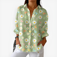 Sage Floral Meadow Blouse