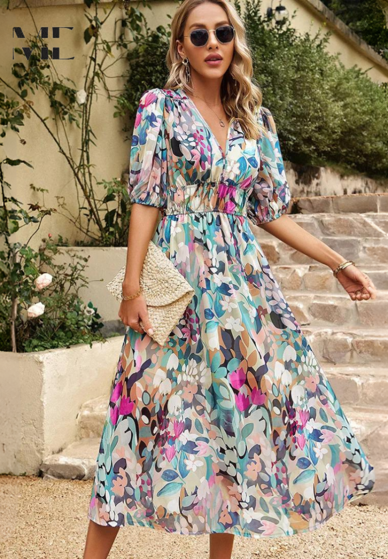 Patricia™ - Elegant Floral Dress