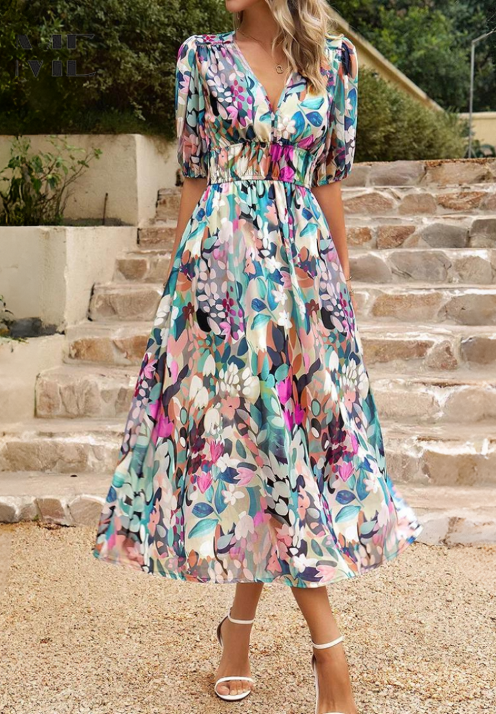 Patricia™ - Elegant Floral Dress