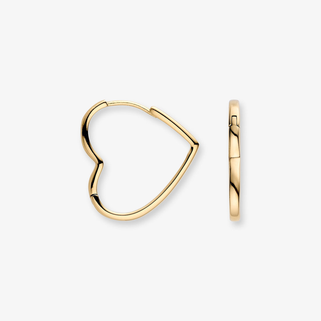 Heart-Shaped Open Earrings