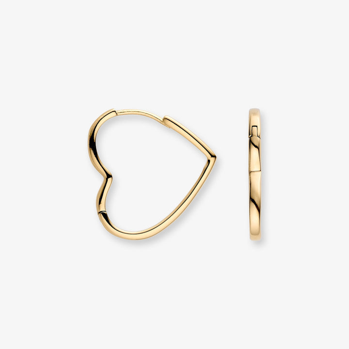 Heart-Shaped Open Earrings