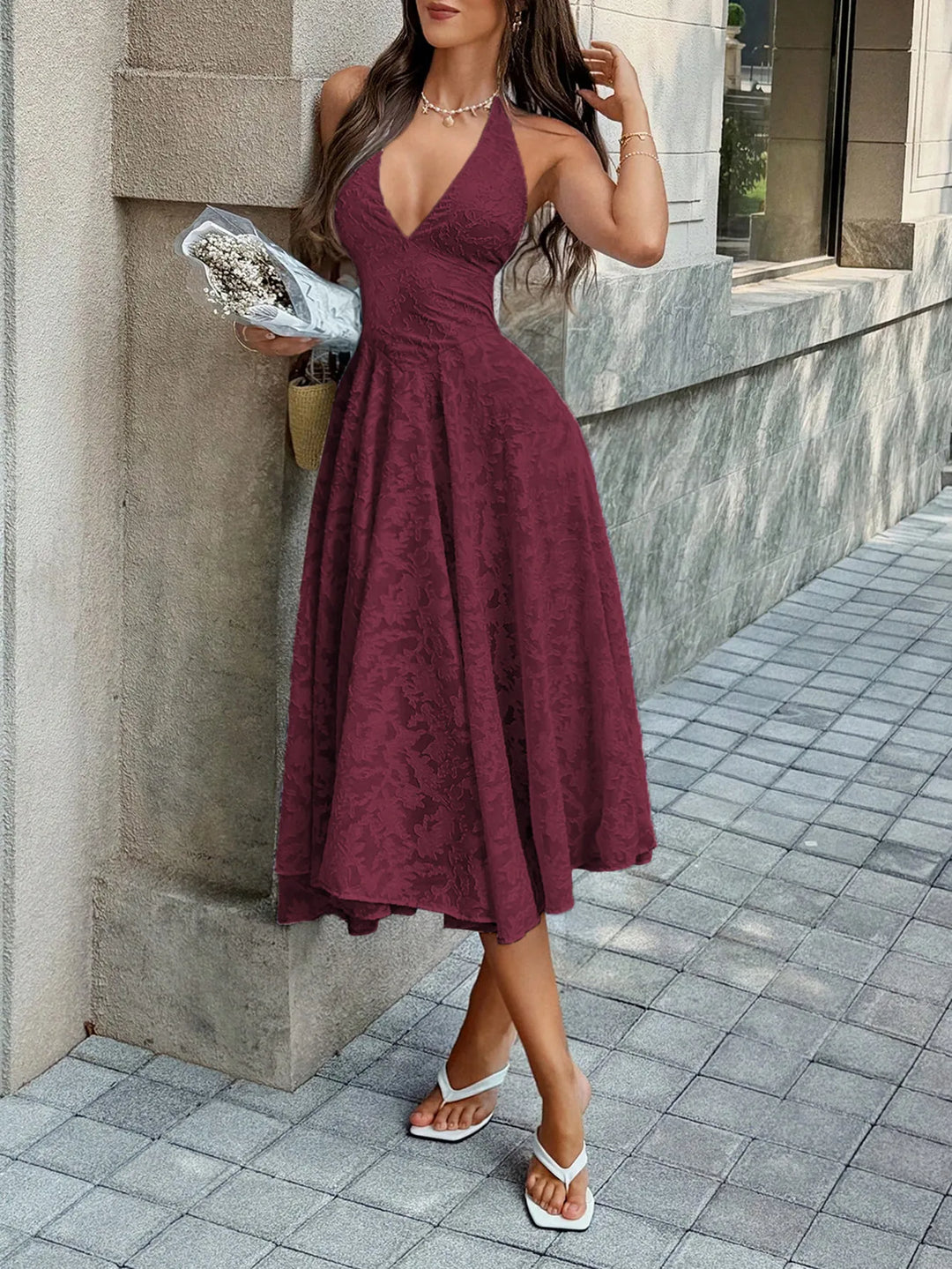 Jimena™ - Pleated Line Dress