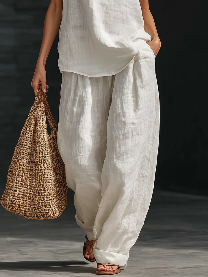 Klare™ - Sleeveless Top & Wide Leg Pants Set