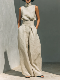 Dolcezza™ - Sleeveless Wide-Leg Co-Ord Set