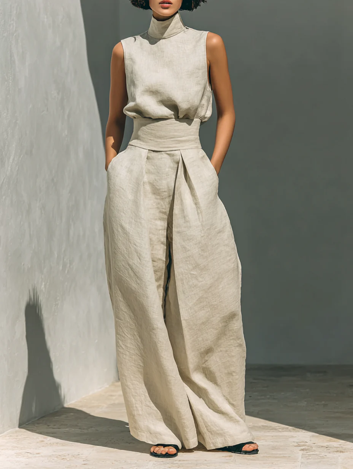 Dolcezza™ - Sleeveless Wide-Leg Co-Ord Set