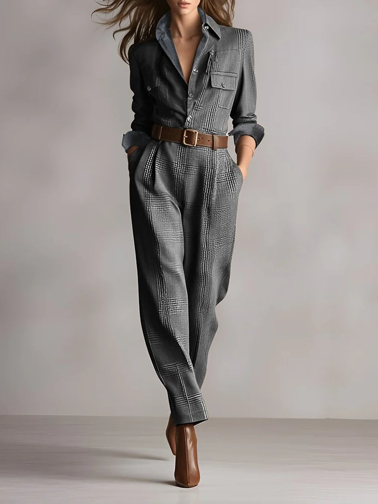 Margaux™ - Checkered Jumpsuit