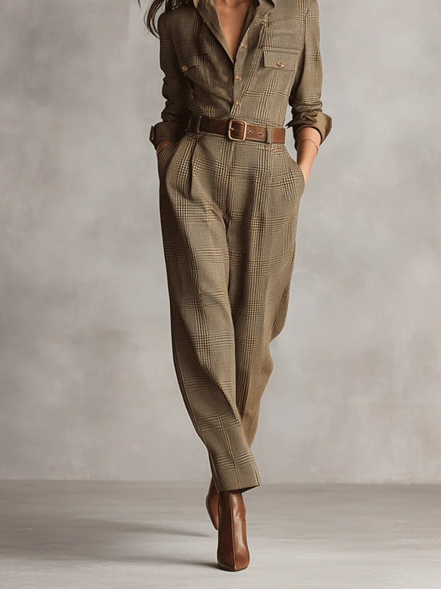 Margaux™ - Checkered Jumpsuit