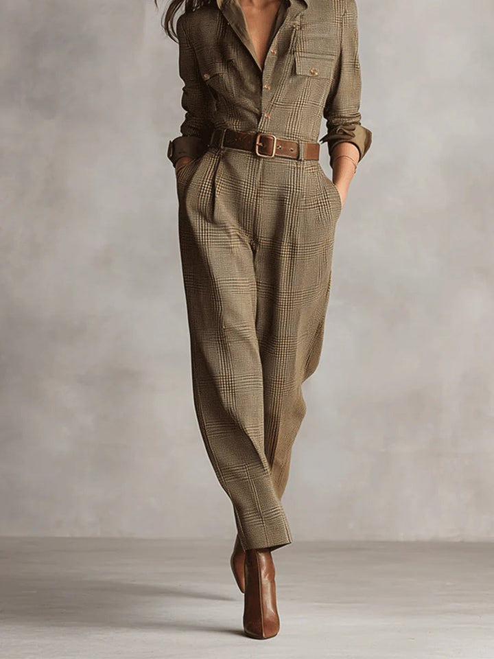 Margaux™ - Checkered Jumpsuit