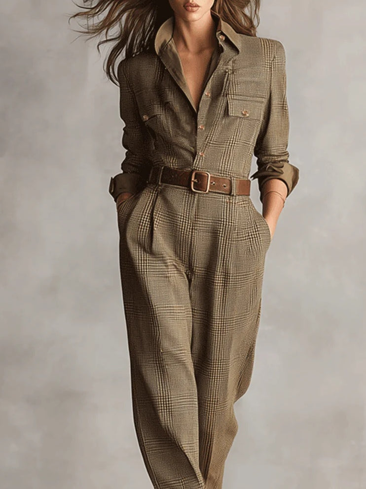 Margaux™ - Checkered Jumpsuit