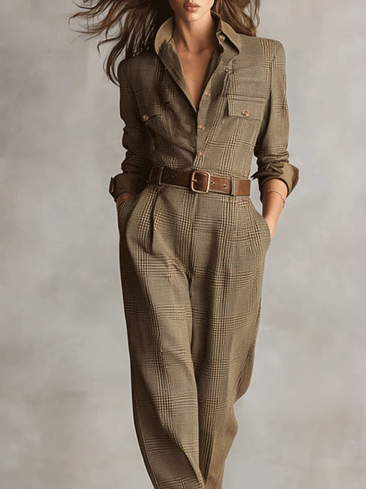 Margaux™ - Checkered Jumpsuit