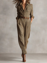 Margaux™ - Checkered Jumpsuit