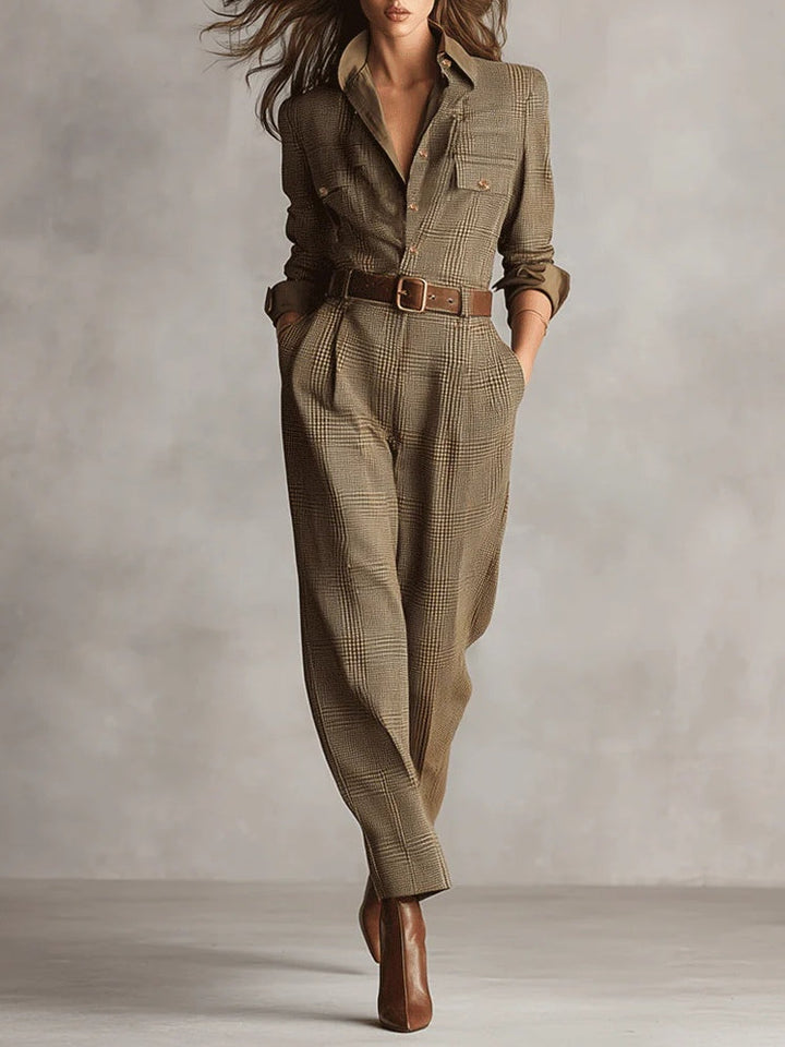 Margaux™ - Checkered Jumpsuit