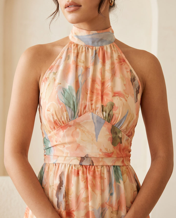 Brianna™ - Peach Dress