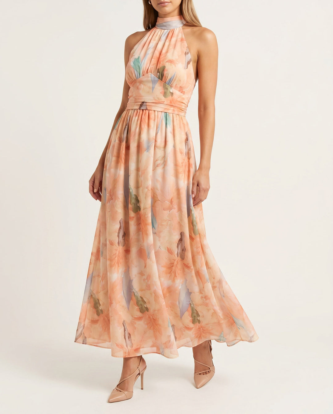 Cléa™ - Peach Sunset Dress