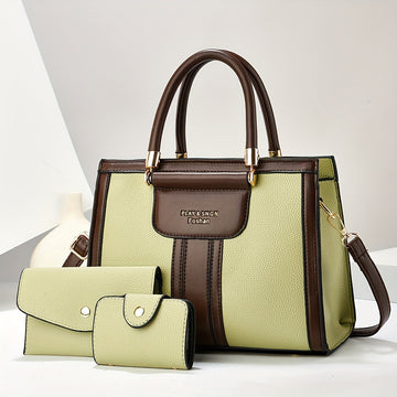 Elise™ | Elegant 3-Piece Leather Bag Set