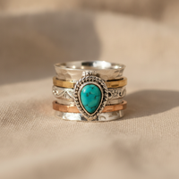 Azzurra™ - Statement Ring with Oval Turquoise