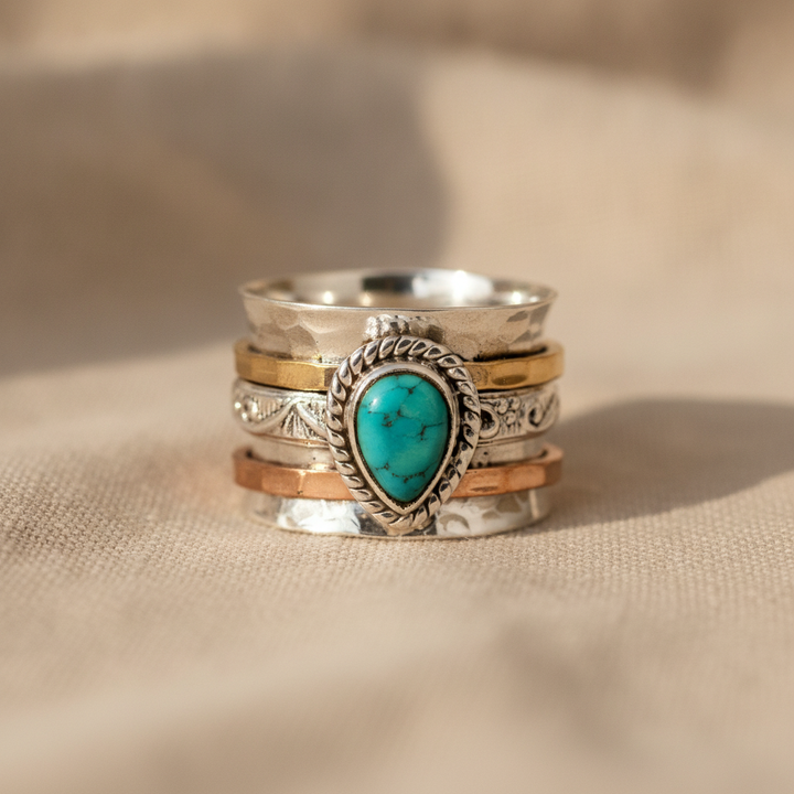 Azzurra™ - Statement Ring with Oval Turquoise