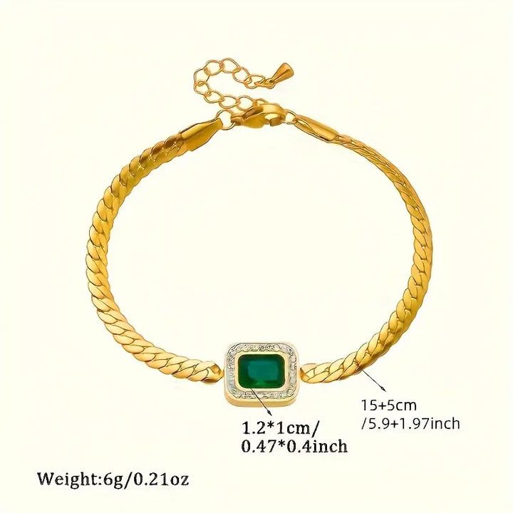 Orave™ - Bracciale con Gemma di Smeraldo